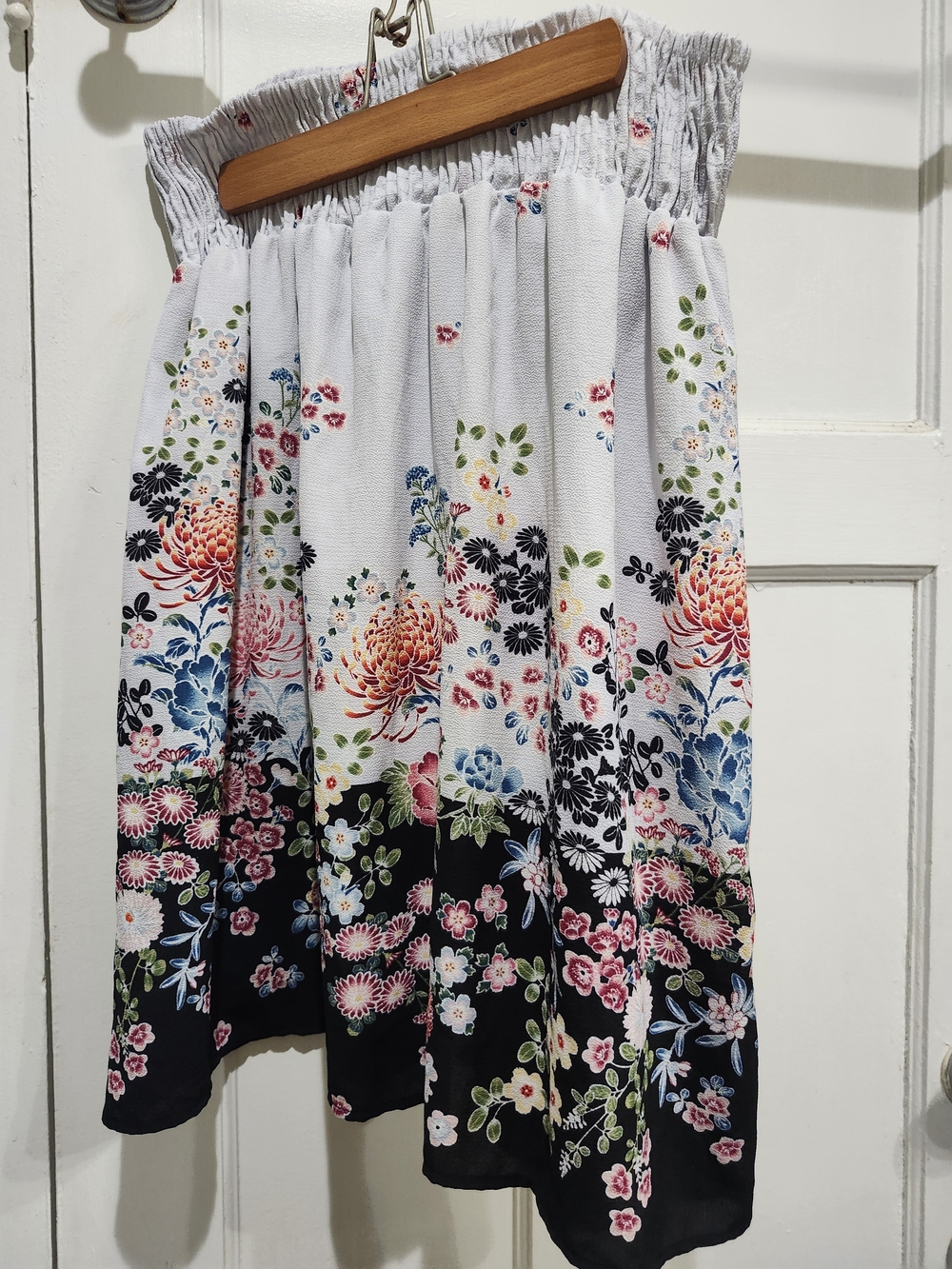 Midnight Floral Midi Skirt 🏵